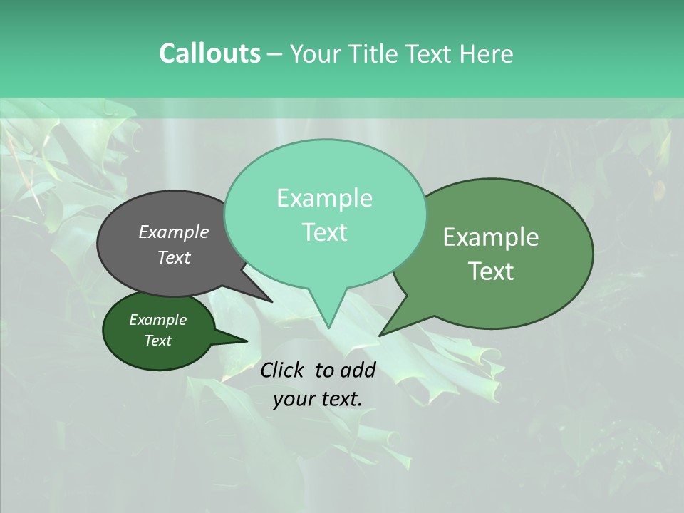 Leaf Spray Rain PowerPoint Template