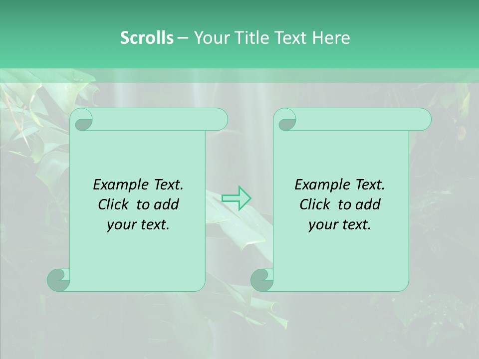 Leaf Spray Rain PowerPoint Template