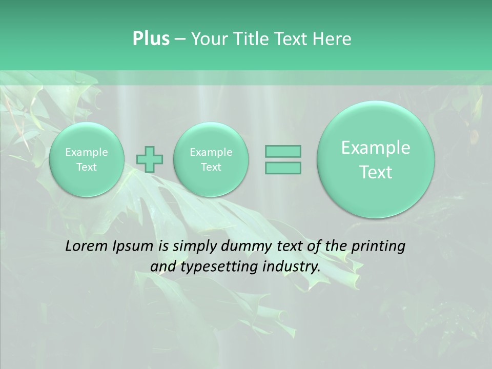 Leaf Spray Rain PowerPoint Template