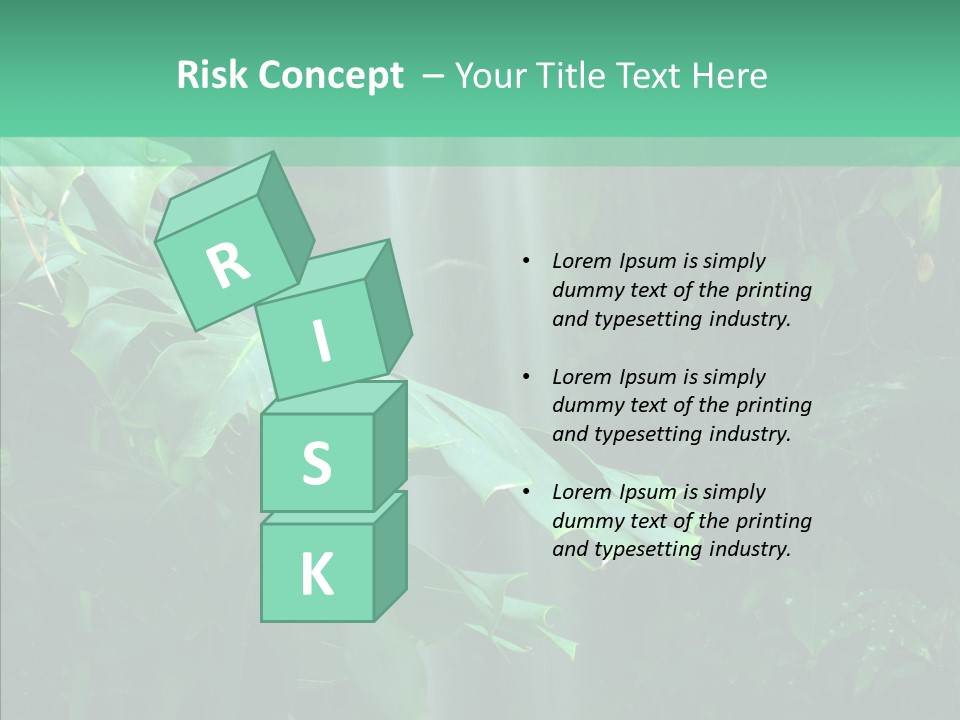 Leaf Spray Rain PowerPoint Template
