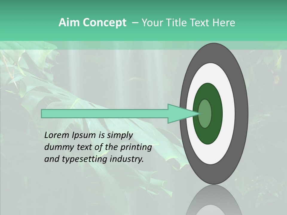 Leaf Spray Rain PowerPoint Template