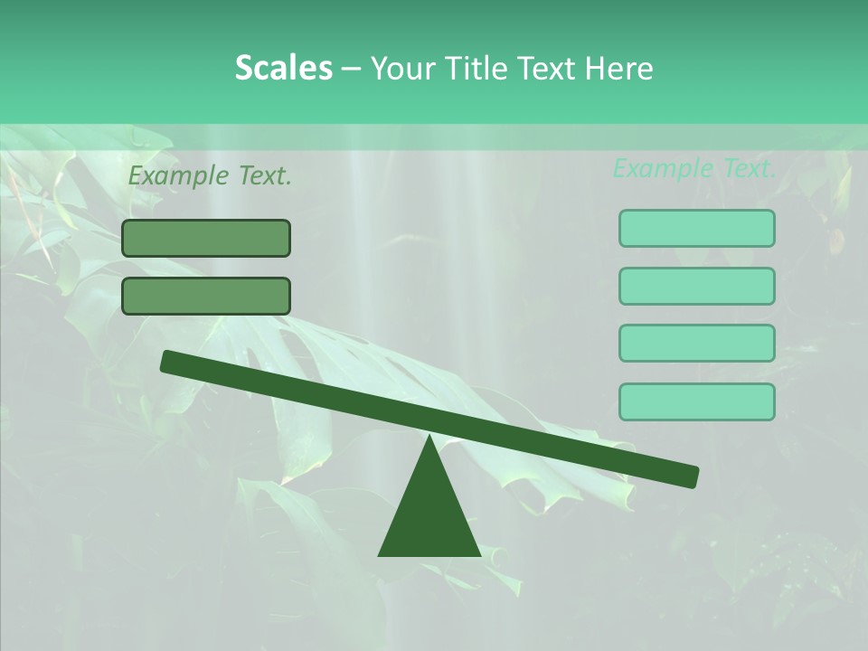 Leaf Spray Rain PowerPoint Template