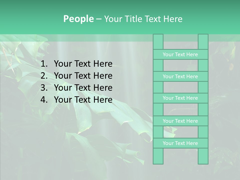 Leaf Spray Rain PowerPoint Template