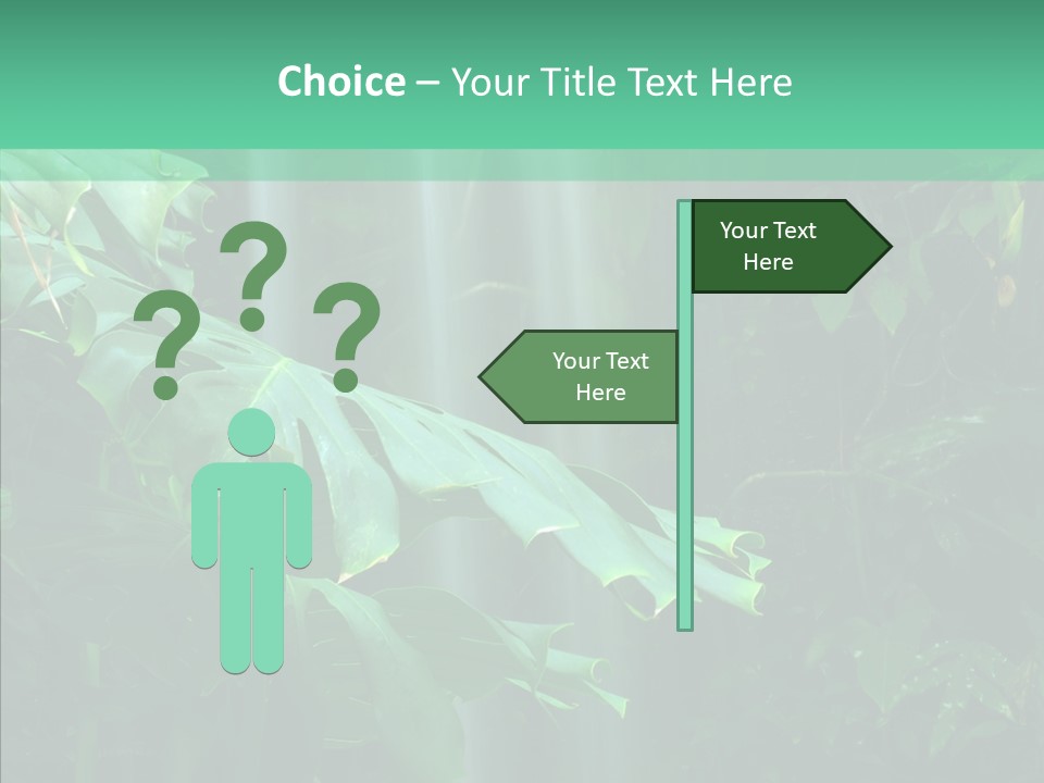 Leaf Spray Rain PowerPoint Template