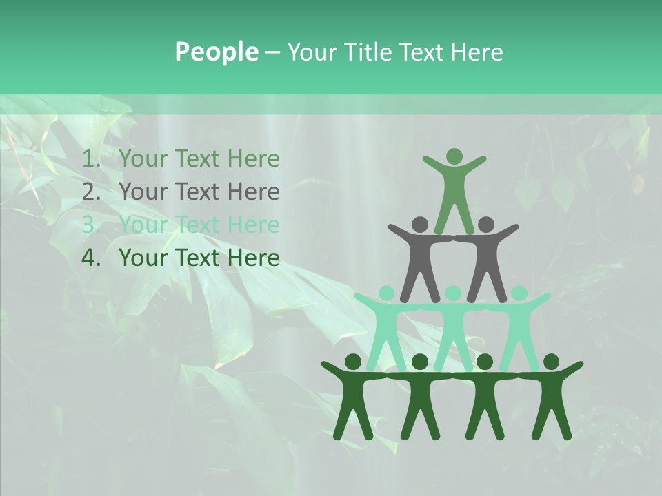 Leaf Spray Rain PowerPoint Template