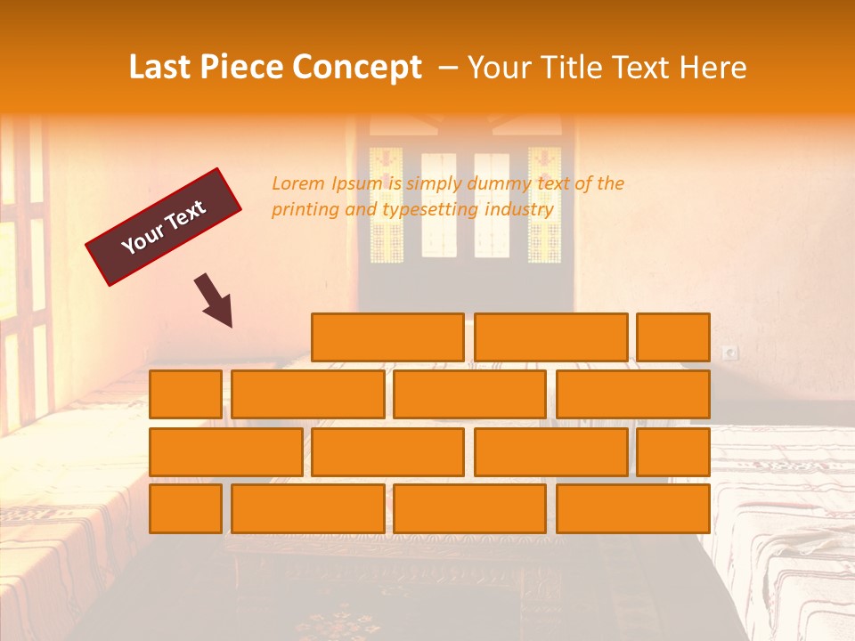 History Sepia Stonework PowerPoint Template