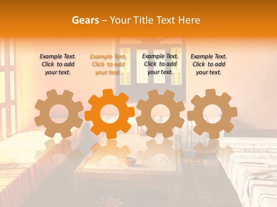 History Sepia Stonework PowerPoint Template