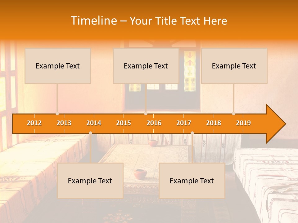History Sepia Stonework PowerPoint Template