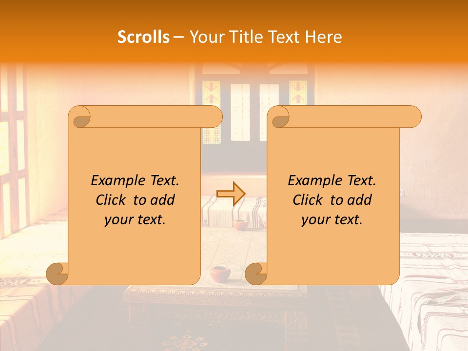 History Sepia Stonework PowerPoint Template