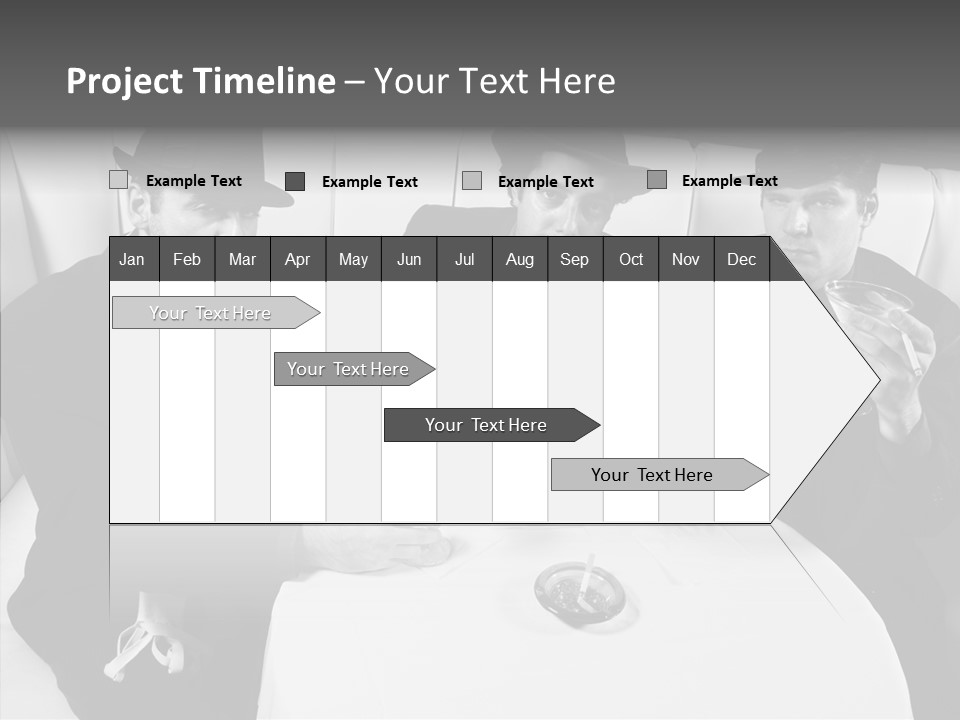 Table Conference Corporate PowerPoint Template