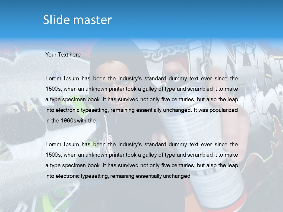 Lifestyle White Paint PowerPoint Template