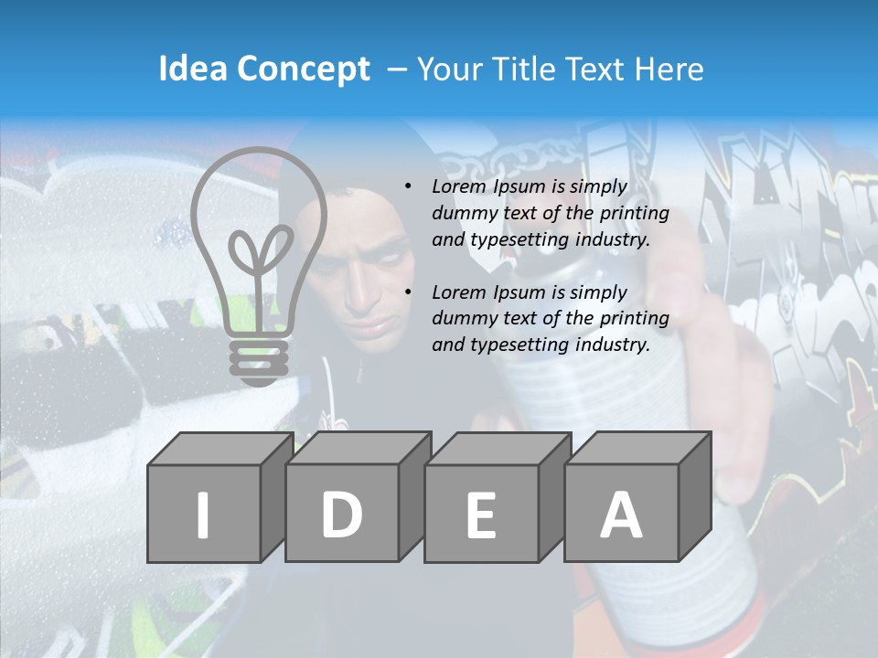 Lifestyle White Paint PowerPoint Template