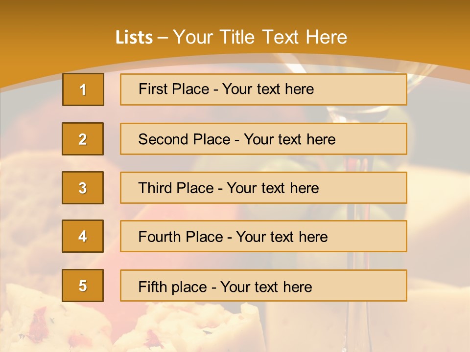 Assorted Delicious Meal PowerPoint Template