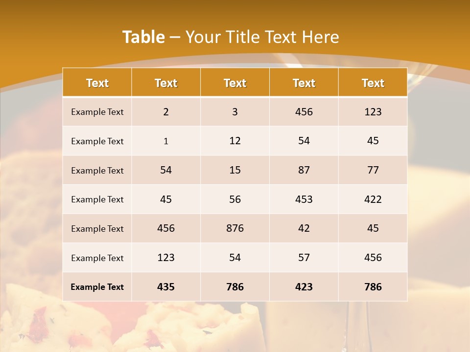 Assorted Delicious Meal PowerPoint Template