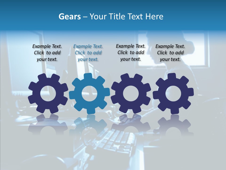 Laboratory Learning Young PowerPoint Template