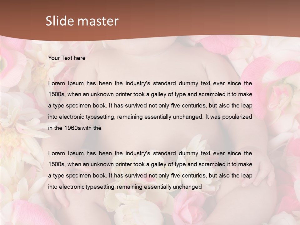 Studio Pink Lying PowerPoint Template