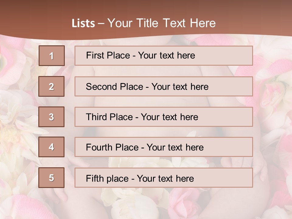 Studio Pink Lying PowerPoint Template