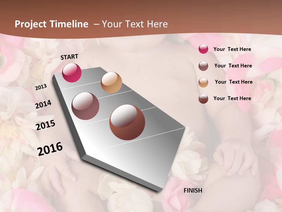 Studio Pink Lying PowerPoint Template