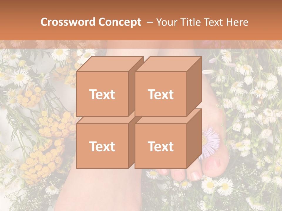 Natural Caucasian Seduce PowerPoint Template