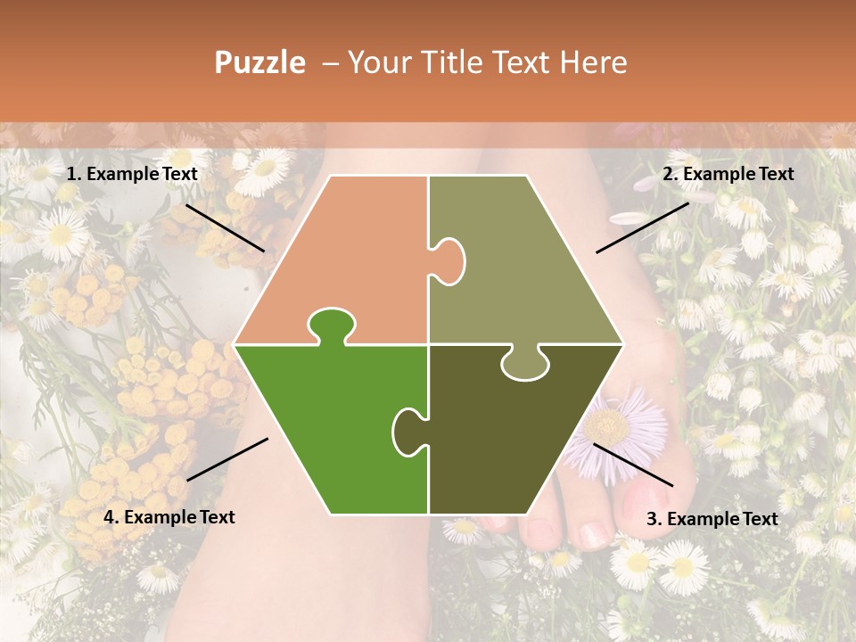 Natural Caucasian Seduce PowerPoint Template