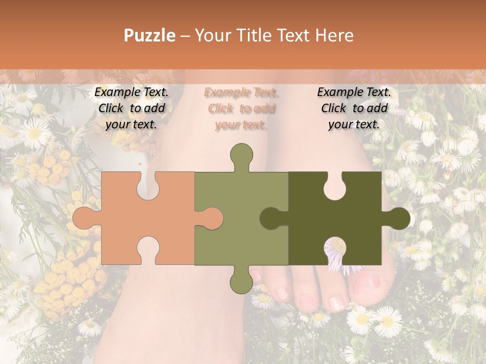 Natural Caucasian Seduce PowerPoint Template