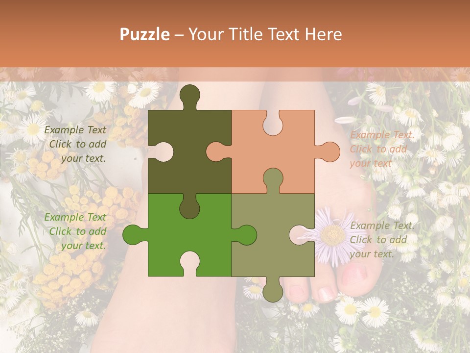 Natural Caucasian Seduce PowerPoint Template