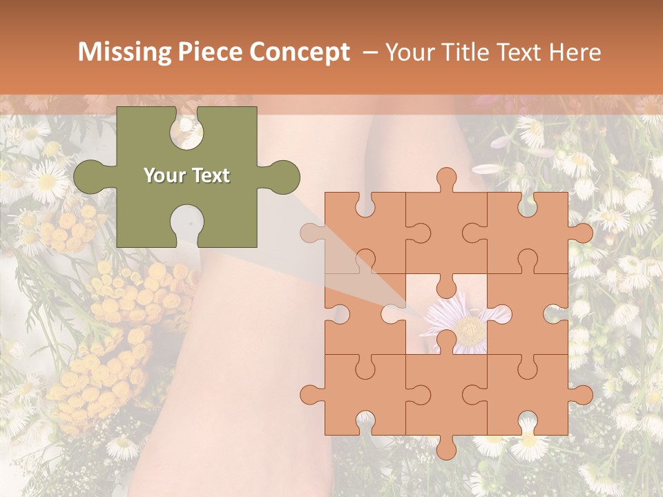 Natural Caucasian Seduce PowerPoint Template