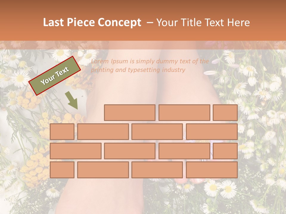 Natural Caucasian Seduce PowerPoint Template