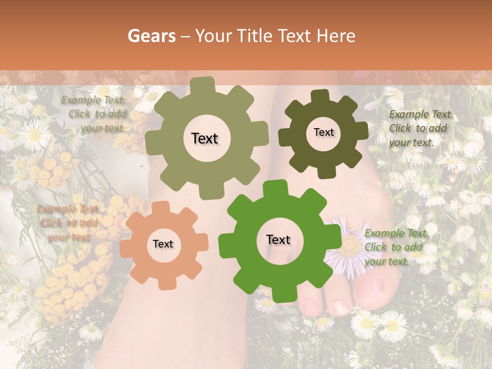 Natural Caucasian Seduce PowerPoint Template