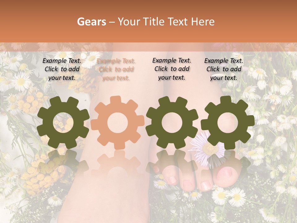 Natural Caucasian Seduce PowerPoint Template