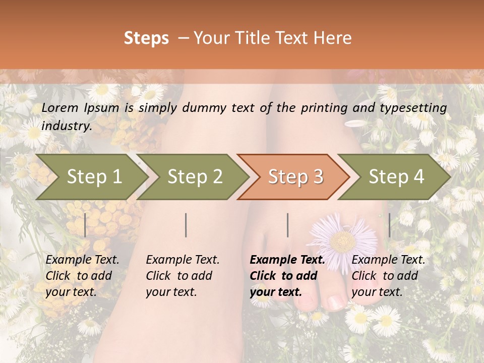 Natural Caucasian Seduce PowerPoint Template