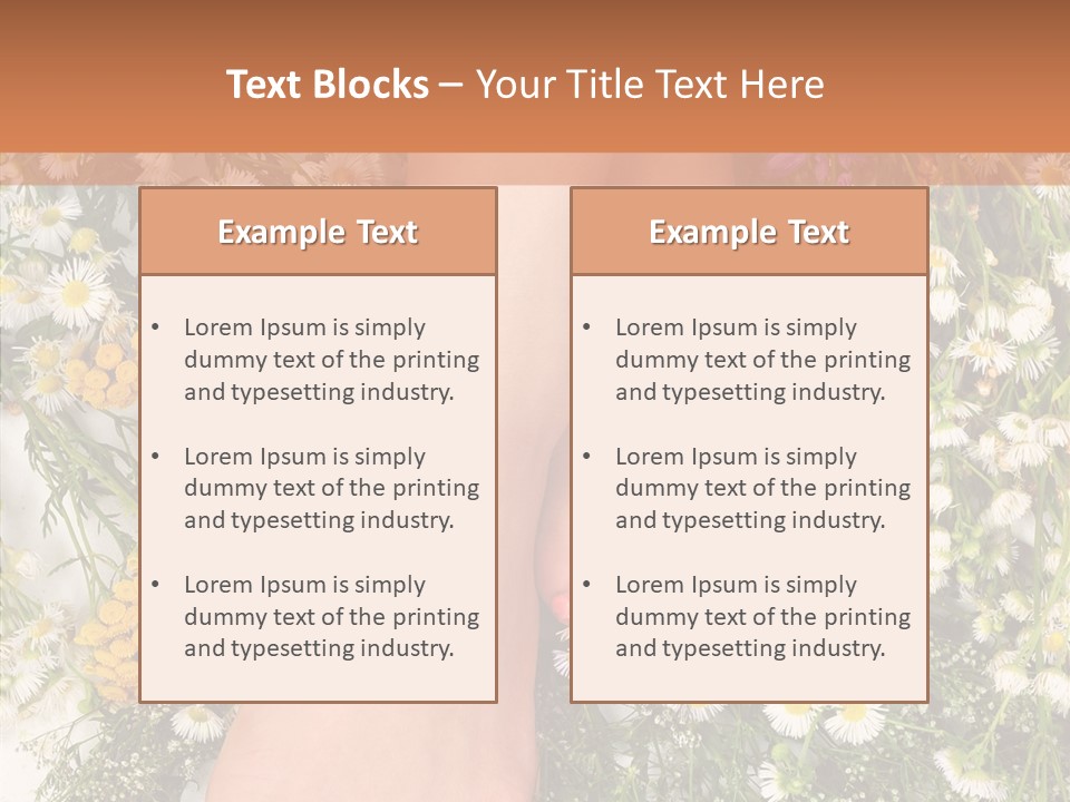 Natural Caucasian Seduce PowerPoint Template