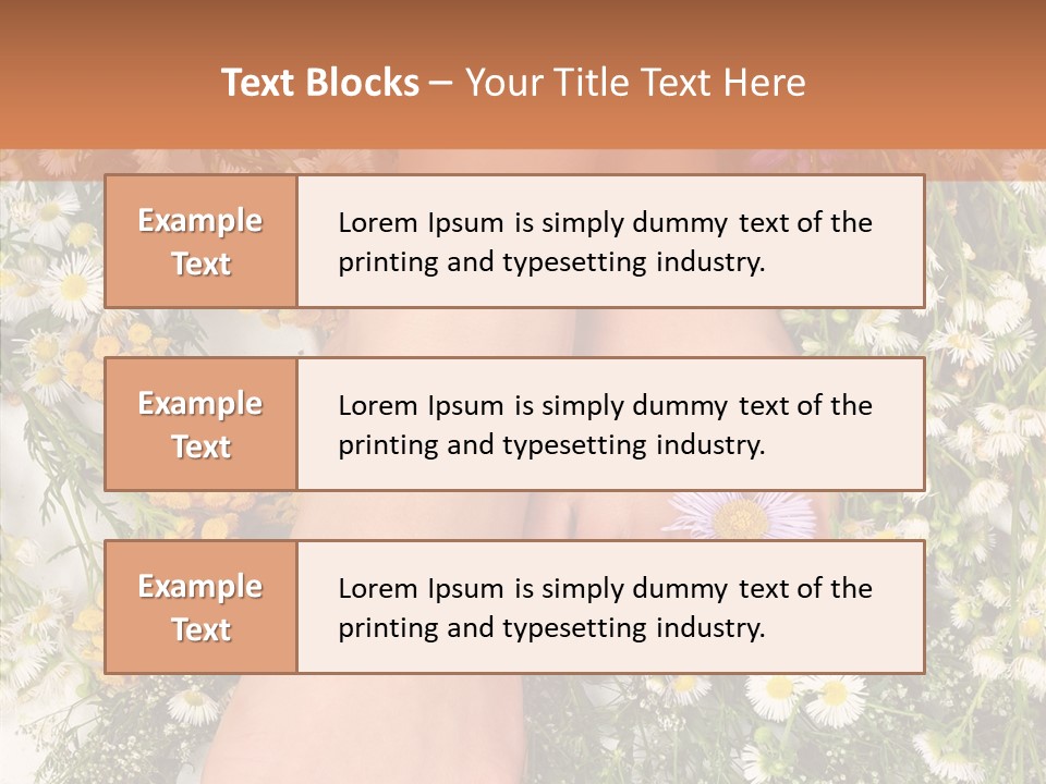 Natural Caucasian Seduce PowerPoint Template