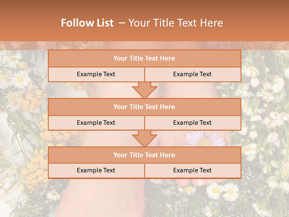 Natural Caucasian Seduce PowerPoint Template