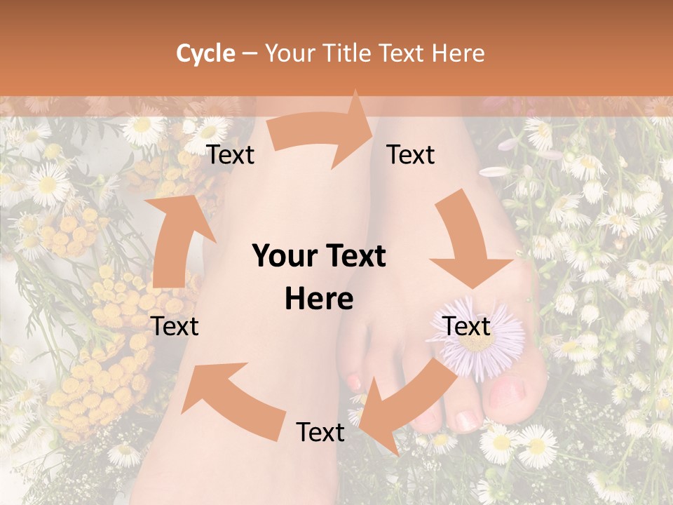 Natural Caucasian Seduce PowerPoint Template