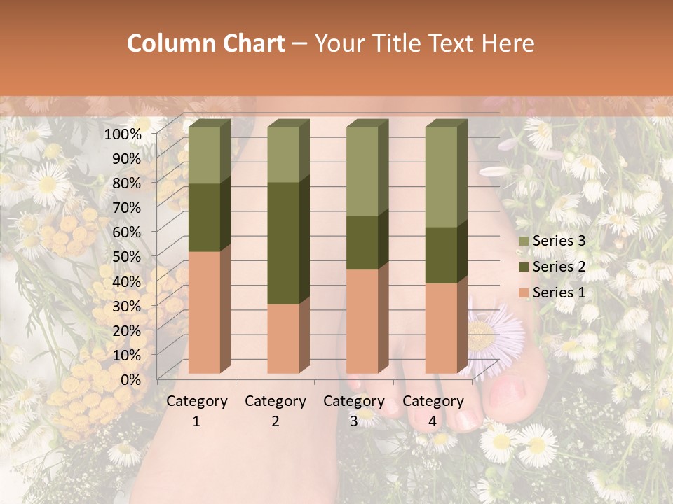 Natural Caucasian Seduce PowerPoint Template