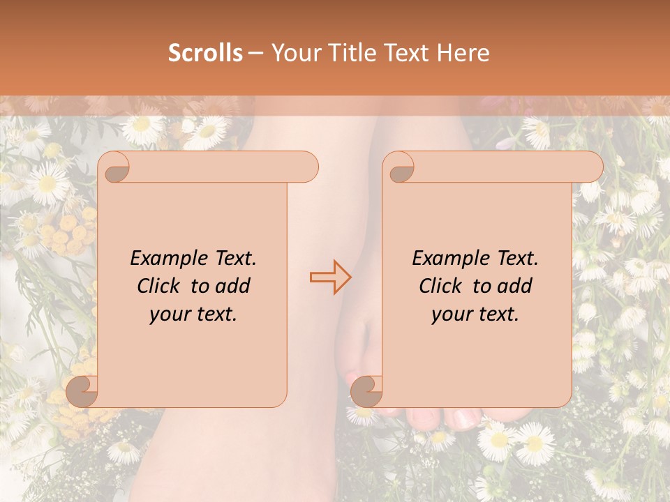 Natural Caucasian Seduce PowerPoint Template