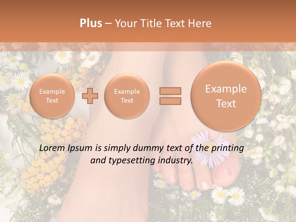 Natural Caucasian Seduce PowerPoint Template