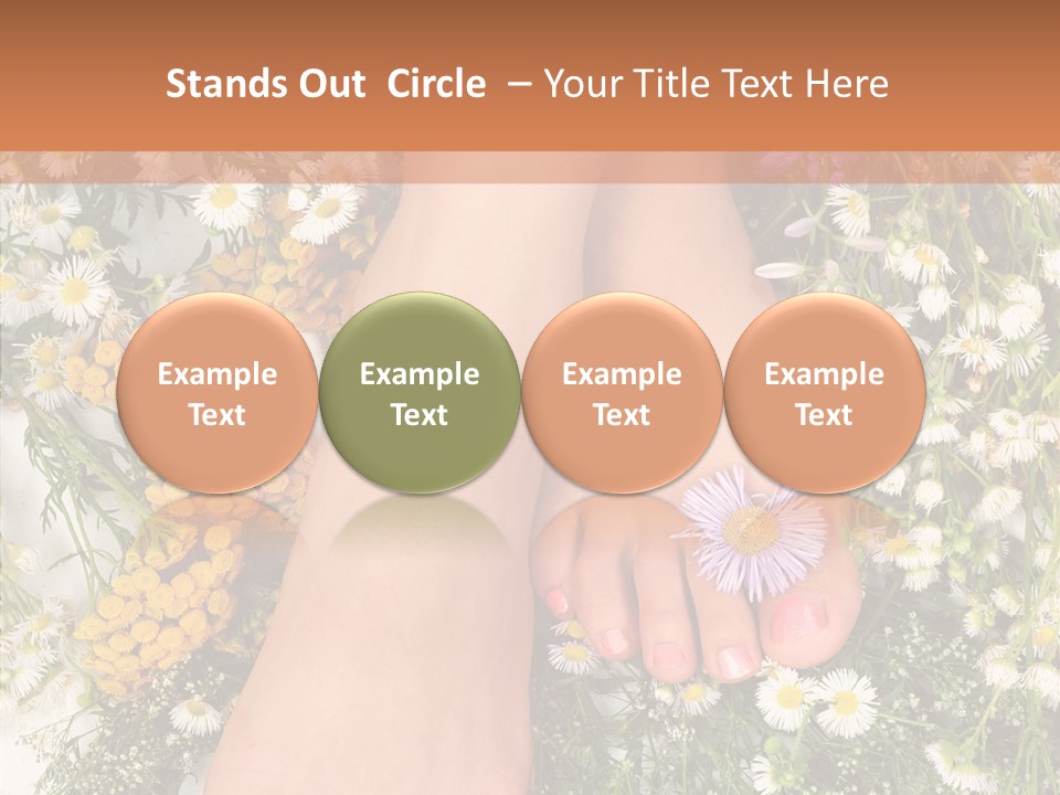 Natural Caucasian Seduce PowerPoint Template