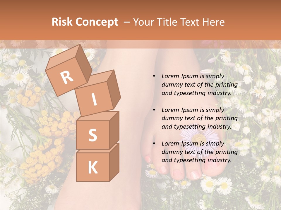 Natural Caucasian Seduce PowerPoint Template