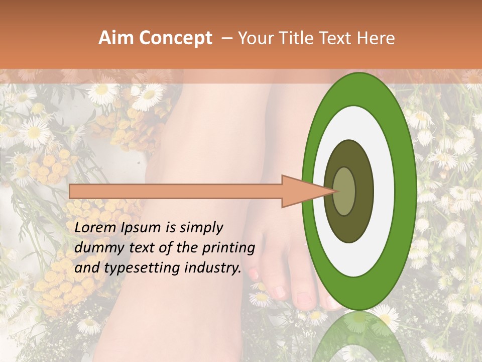 Natural Caucasian Seduce PowerPoint Template