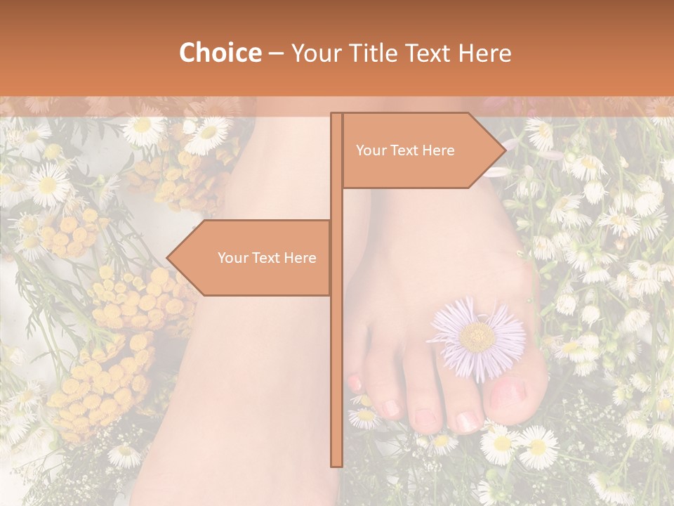 Natural Caucasian Seduce PowerPoint Template