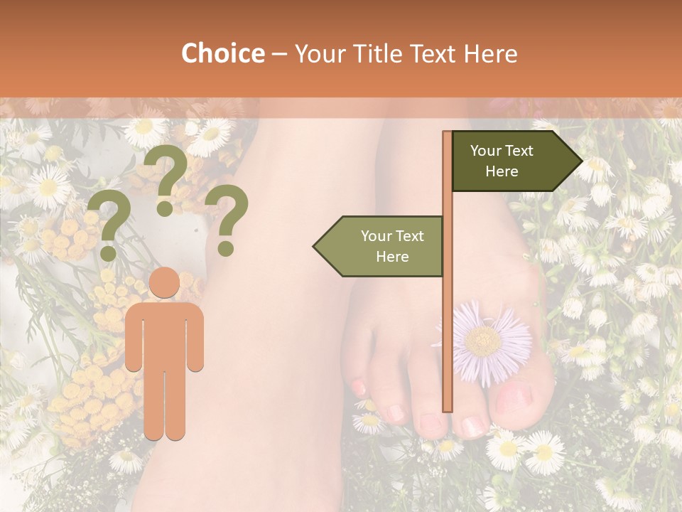 Natural Caucasian Seduce PowerPoint Template