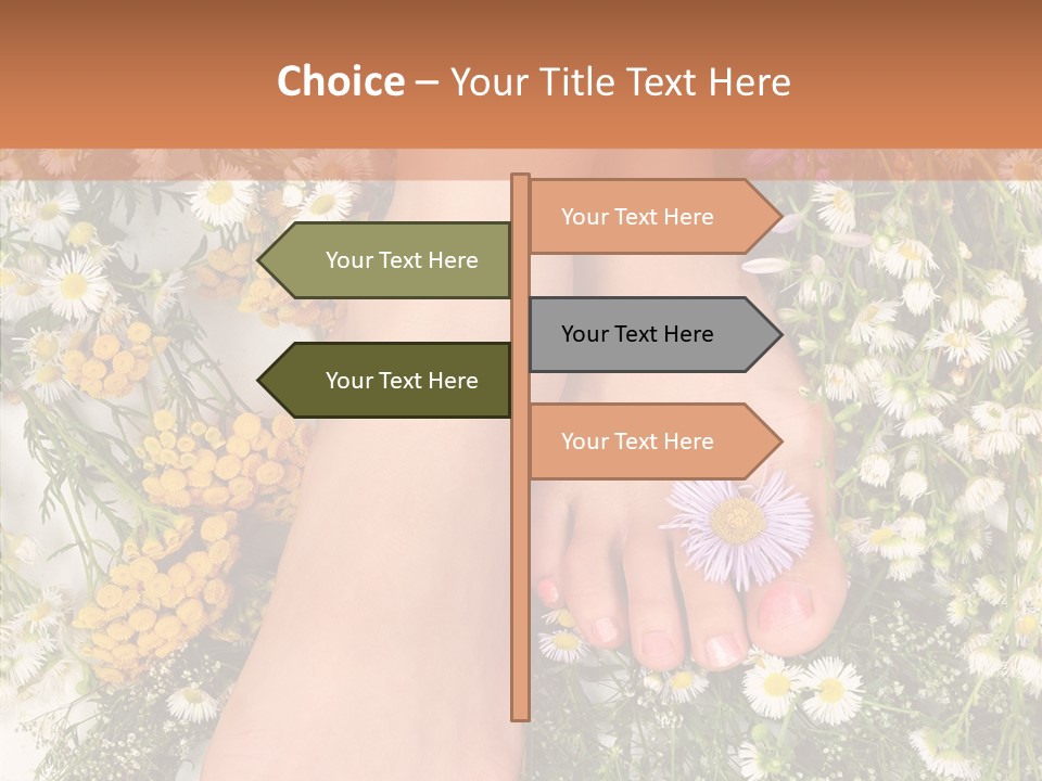 Natural Caucasian Seduce PowerPoint Template