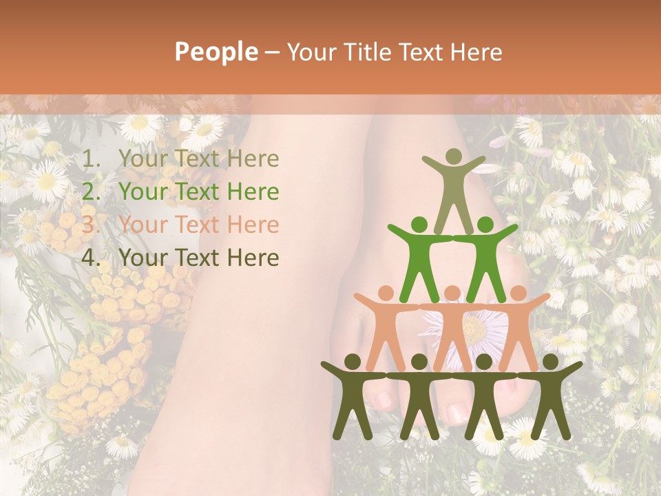 Natural Caucasian Seduce PowerPoint Template