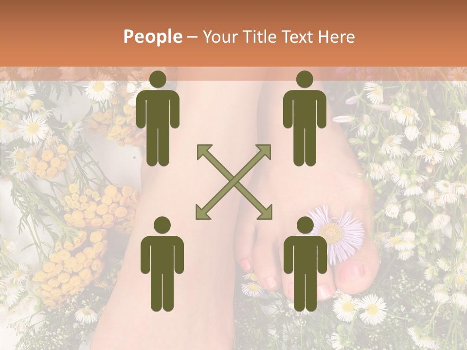 Natural Caucasian Seduce PowerPoint Template