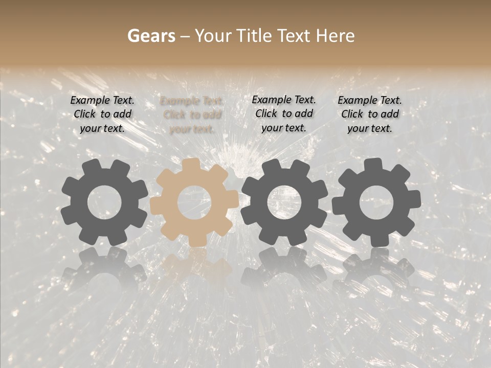 Fracture Bullet Destruction PowerPoint Template