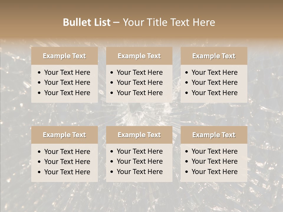 Fracture Bullet Destruction PowerPoint Template
