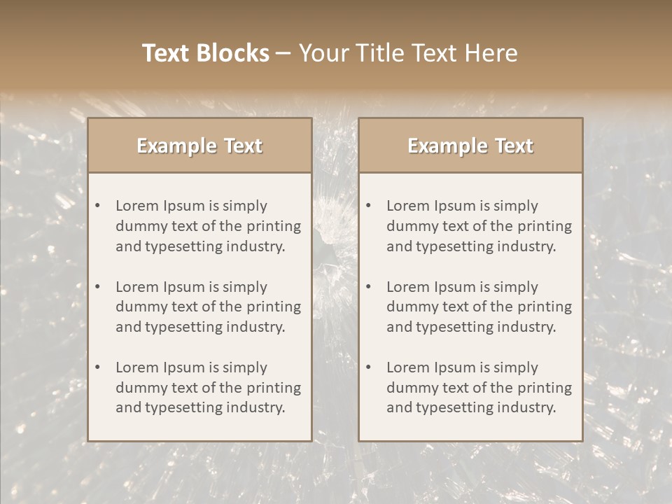 Fracture Bullet Destruction PowerPoint Template