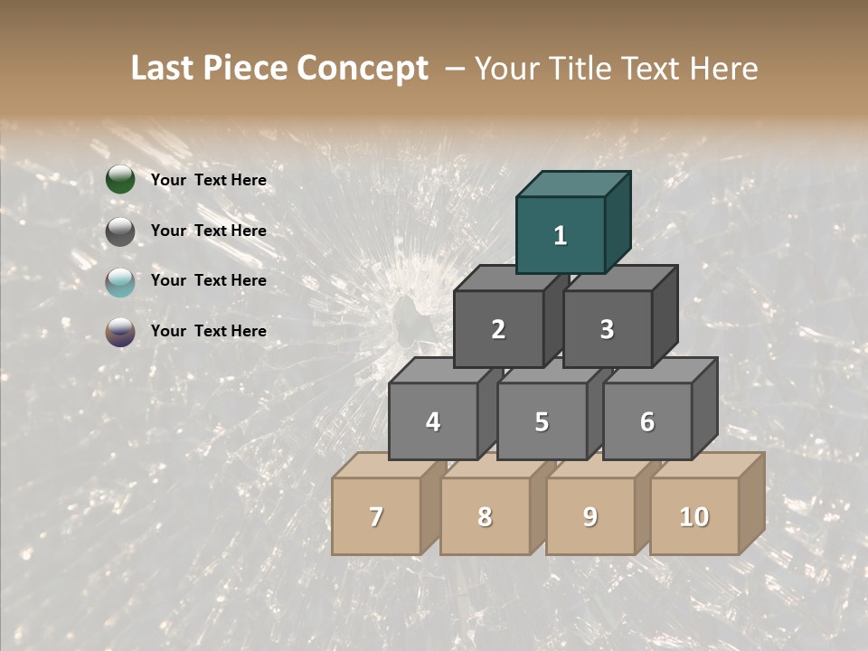 Fracture Bullet Destruction PowerPoint Template